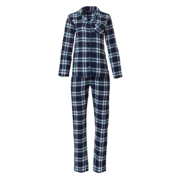 Pastunette_flanellipyjama__pitkahihainen_napitettava_paita__pitkalahkeiset_housut