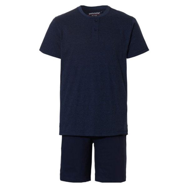 Miesten_rento_tummansininen_shortsipyjama