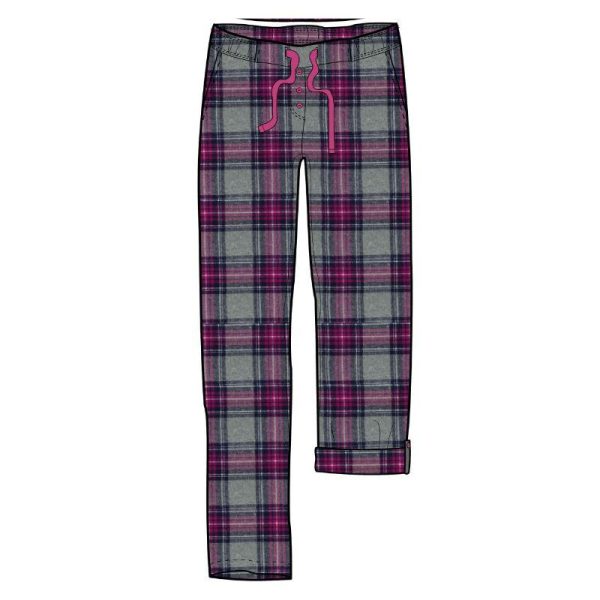 Damella_flanellipyjama__harmaa_purppura__100__puuvilla