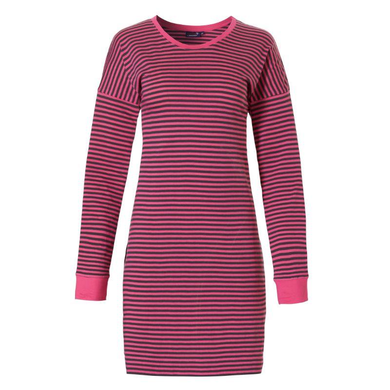 Pastunette_pitkahihainen_pinkkiraidallinen_yopaita__paituli__kotiasu_100__puuvillaa