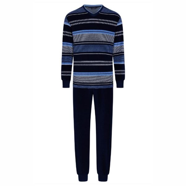 Miesten_pyjama_pehmeaa_joustavaa_puuvillaa