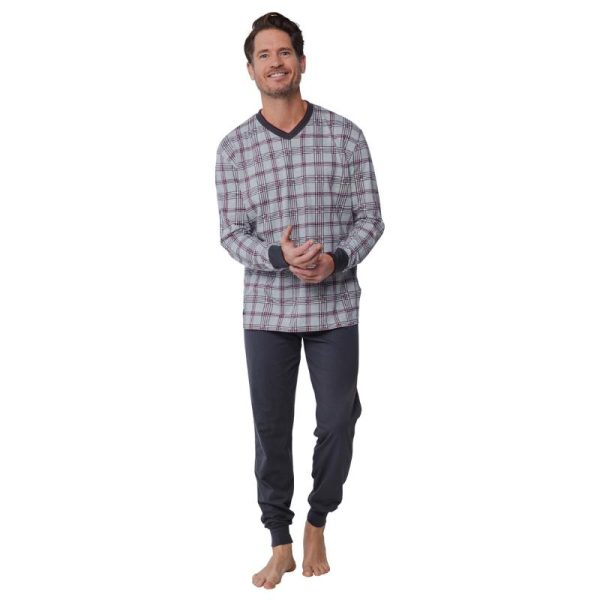 Miesten_pyjama_pehmeaa_joustavaa_puuvillaa