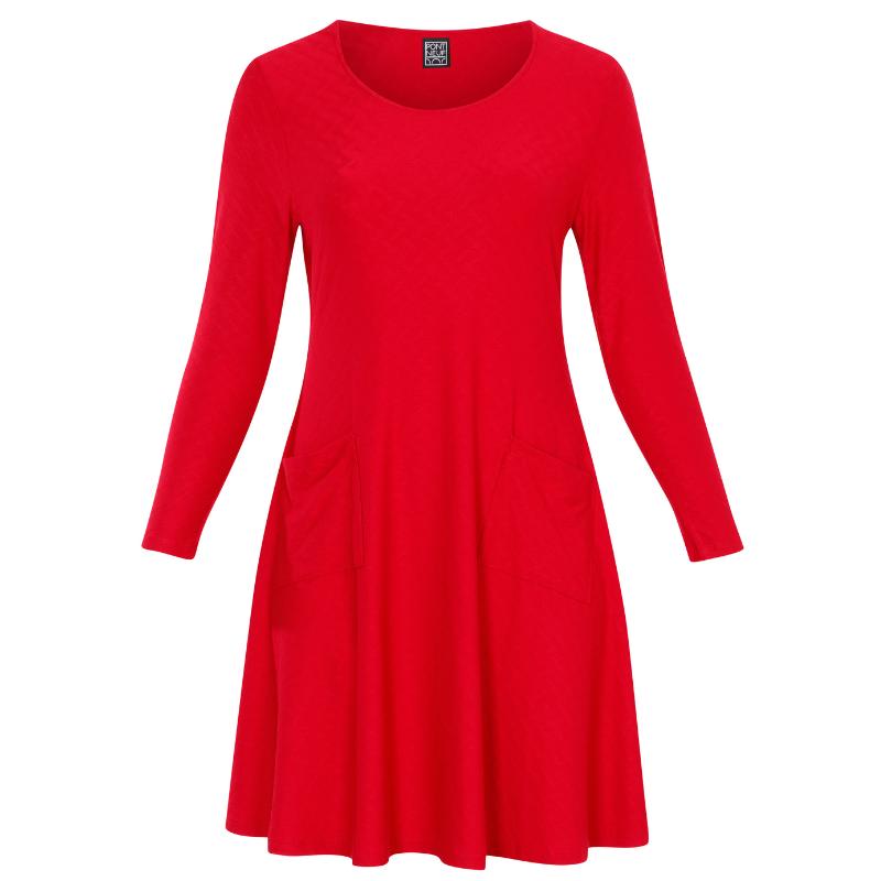 Pont_Neuf_A_linjainen_mekko__lammmin_punainen