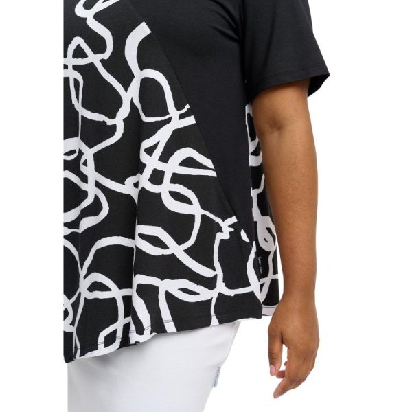 Pont_Neuf_lyhythihainen_t_paita__a_linjainen__mustavlkoinen_