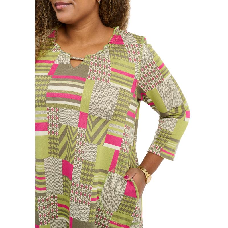 Pont_Neuf_tunika_3_4_hihat__khaki_vihrea