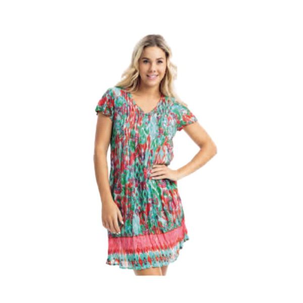 Lyhythihainen tunika/ mekko, 100% puuvillakangas