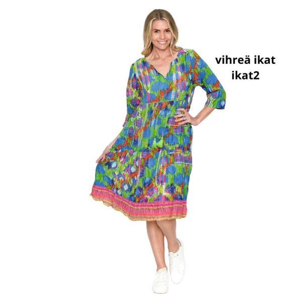 Mekko, 3/4hihat, 100% puuvillakangas