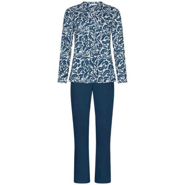 121252_156_1_520_Pyjama_100_puuvillaa_sinivalkoinen_nappilista_paantiela_4_png