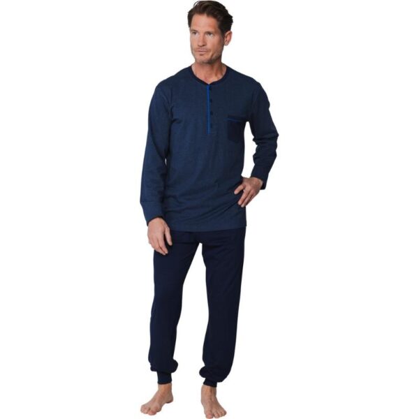 Miesten pehmeä pyjama, tummansininen