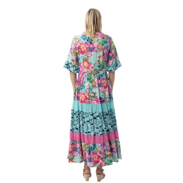 91272_SELARON_Orientique_maksimekko_kellotetut_3_4_hihat_turkoosi_2_png